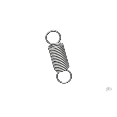 Approved Vendor Extension Spring, O=1.000, L= 3.50, W= .105 G909968118